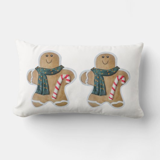 Twee koekjes voor snowman kussen (Voorkant)
