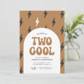 Twee Koele Retro 2e Verjaardag Kaart (Staand voorkant)
