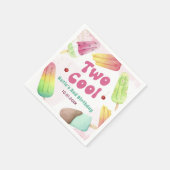 Twee koele zomer popsicle 2e verjaardag servetten (Hoek)