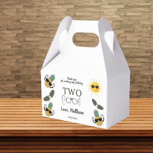 Twee Koele Zonnebril Fruitig 2e Verjaardag Bedankdoosjes