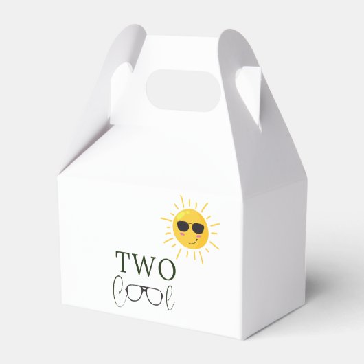 Twee Koele Zonnebril Fruitig 2e Verjaardag Bedankdoosjes (Achterkant)