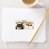 Twee koffertjes etiket (Insitu)