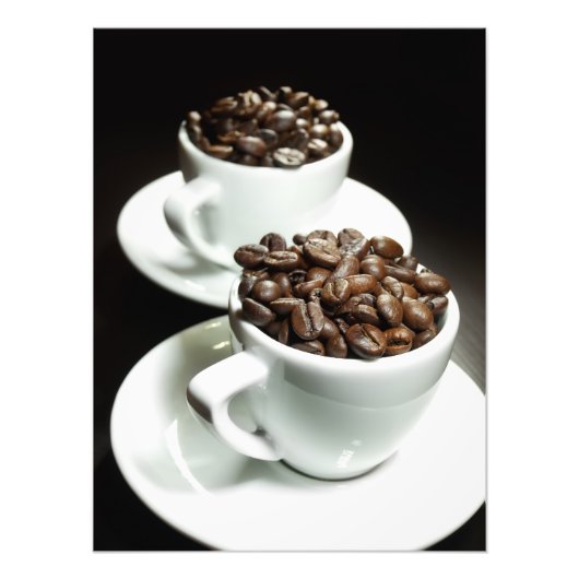 Twee koffiekopjes foto afdruk (Voorkant)