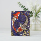 twee koi briefkaart (Staand voorkant)