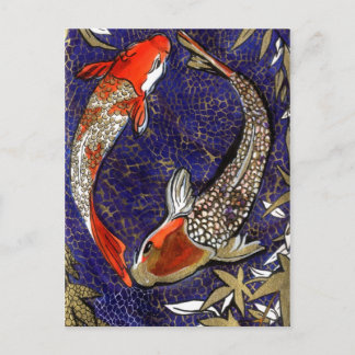 twee koi briefkaart