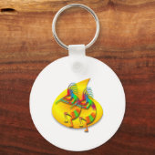 Twee Kokopelli #126 Sleutelhanger (Voorkant)