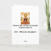 Twee Koks van het Gebakje - door Maxfield Parrish Feestdagen Kaart (Achterkant)