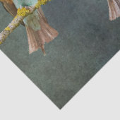 Twee kolibries kijken naar decoupage tissuepapier (Detail)