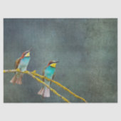 Twee kolibries kijken naar decoupage tissuepapier (Voorkant)