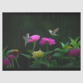 Twee kolibries weefsel papier