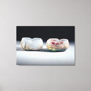 Twee kommen van Daum, Nancy, Frankrijk Canvas Afdruk
