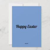 Twee konijnen en bloemen  feestdagenkaart (Achterkant)