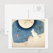 Twee konijnen in de Pampas Grass Briefkaart (Voorkant / Achterkant)