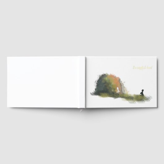 Twee konijnen in een veld gastenboek (Volledig)