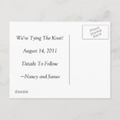 Twee konijnen (konijnen): Bewaar de datum Aankondigingskaart (Achterkant)