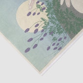 Twee konijnen op volledige grootte van Ohara Koson Tissuepapier (Detail)