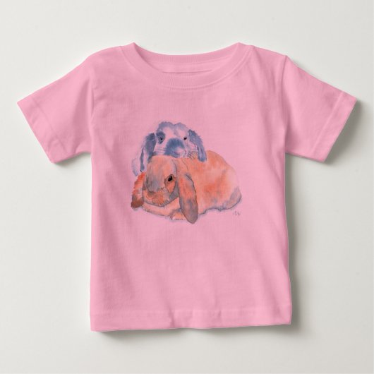 Twee konijnen T-shirt (Voorkant)