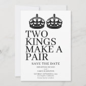 Twee koningen maken een paardenweddenschap aankondiging (Voorkant)