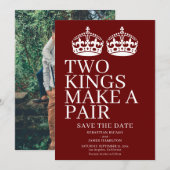 Twee koningen maken een paardenweddenschap aankondiging (Voorkant / Achterkant)