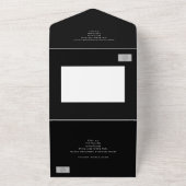 Twee koningen maken een paardenweddenschap all in one uitnodiging (Buitenkant)