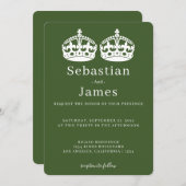 Twee koningen maken een parse kroonkroon met een g (Voorkant / Achterkant)