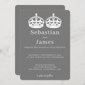 Twee koningen maken een parse kroonkroon met een g (Voorkant / Achterkant)