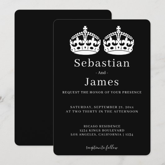 Twee koningen maken een parse kroonkroon met een g (Voorkant / Achterkant)