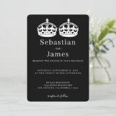 Twee koningen maken een parse kroonkroon met een g (Staand voorkant)