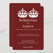 Twee koningen maken een parse kroonkroon met een g (Voorkant / Achterkant)