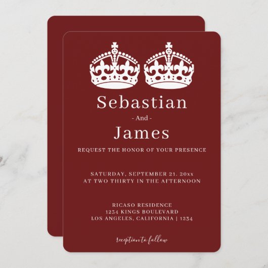 Twee koningen maken een parse kroonkroon met een g (Voorkant / Achterkant)