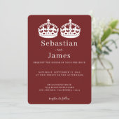 Twee koningen maken een parse kroonkroon met een g (Staand voorkant)