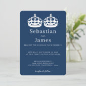 Twee koningen maken een parse kroonkroon met een g (Staand voorkant)