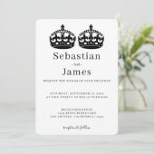 Twee koningen maken een parse kroonkroon met een g (Staand voorkant)