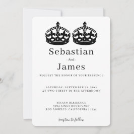 Twee koningen maken een parse kroonkroon met een g