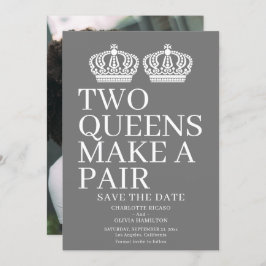 Twee koninginnen maken een homo-lesbiennes aankondiging