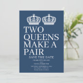 Twee koninginnen maken een homo-lesbiennes aankondiging (Staand voorkant)