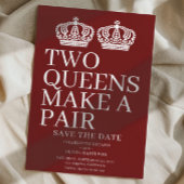 Twee koninginnen maken een homo-lesbiennes aankondiging