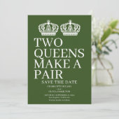 Twee koninginnen maken een homo-lesbiennes aankondiging (Staand voorkant)