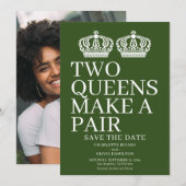 Twee koninginnen maken een homo-lesbiennes aankondiging (Voorkant / Achterkant)