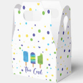 Twee kool 2e verjaardag blauw groen bedankdoosjes (Open)