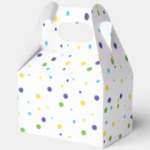 Twee kool 2e verjaardag blauw groen bedankdoosjes (Achterkant)