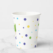 Twee kool 2e verjaardag blauw groen papieren bekers (Links)