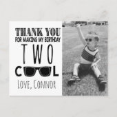 Twee kool Dank u Kaart met Persoonlijke Foto
