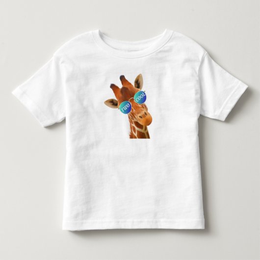 TWEE KOOL - GIRAFFE KINDER SHIRTS (Voorkant)