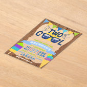 Twee kool Summer Vibes 2e verjaardag Acryl Uitnodigingen (Laagn)