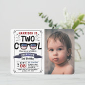 Twee kool van 4 juli jongens Foto 2e verjaardag Kaart (Staand voorkant)
