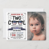 Twee kool van 4 juli jongens Foto 2e verjaardag Kaart (Voorkant)