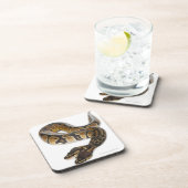 Twee kopende Koninklijke Python of Ball Python - P Drankjes Onderzetter (Rechterzijde)