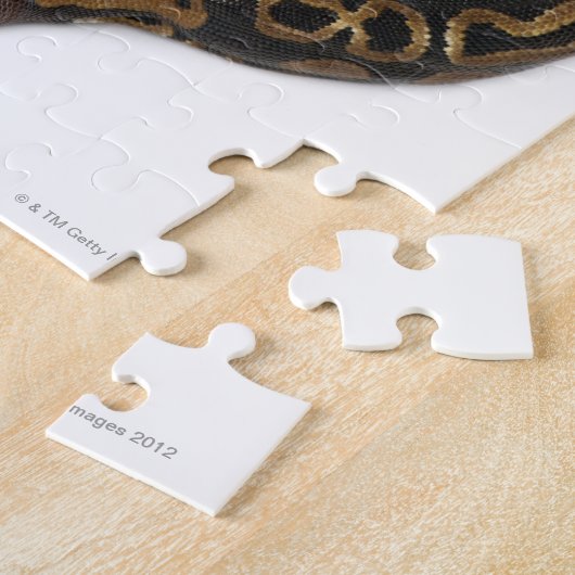 Twee kopende Koninklijke Python of Ball Python - P Legpuzzel (Zijkant)