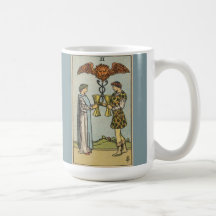 Twee kopjes Tarot Art Coffee Cup